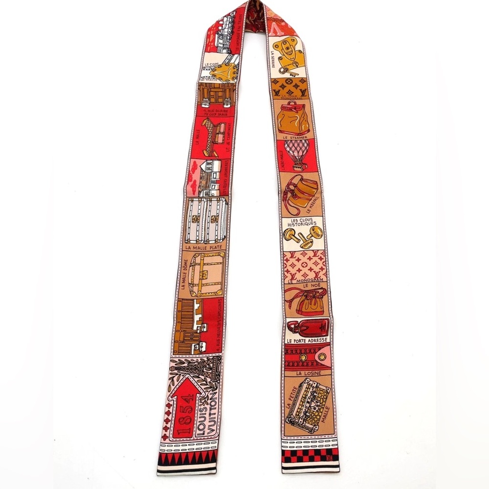 Louis Vuitton twilly neck scarf purse charm - Picture 2 of 13